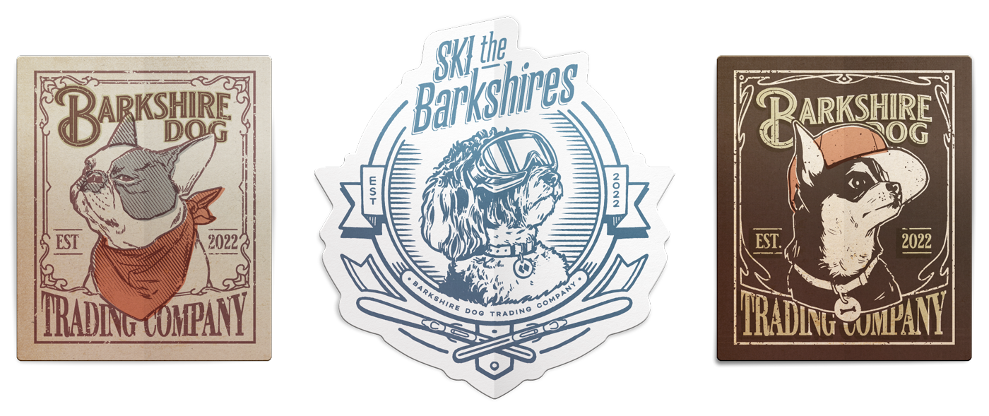 Barkshire Dog Trading Company Stickers